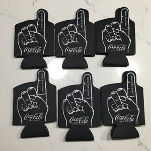 Coca Cola Zero Sugar Can Cooler Koozie SET OF 6